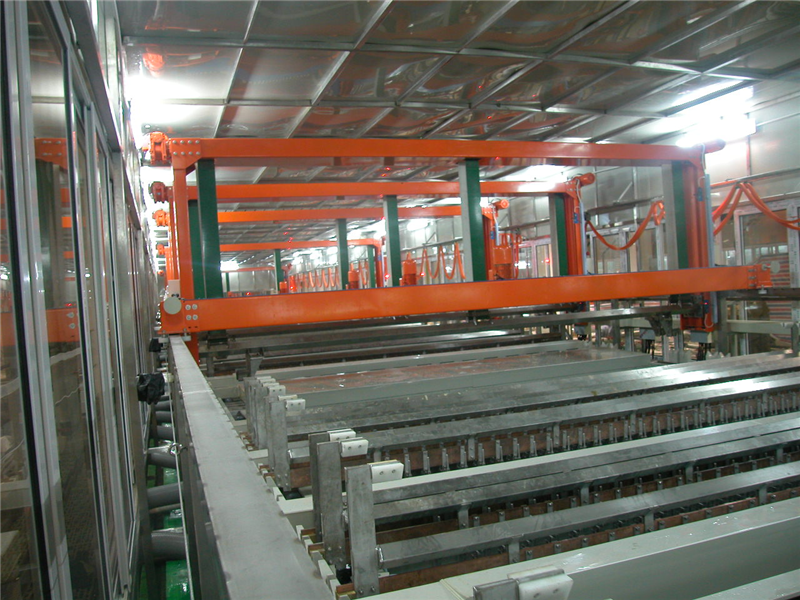 全板電鍍生產(chǎn)線(xiàn)調(diào)試中